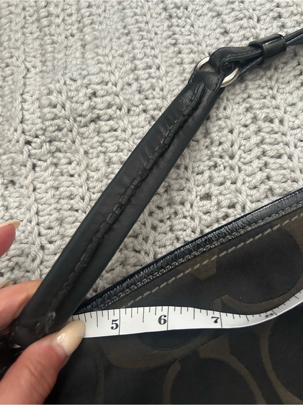Coach Brown and Black Signature hobo Shoulder Bag 12676 - Picture 10 of 11